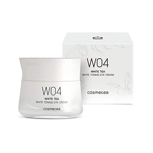 Product Cover COSMETEA Korean White Tea Deep Hydrating Eye Cream with Vitamin C, Niacinamide & Amino Acids for Dark Circles, Puffiness, Eye Bags and Wrinkles