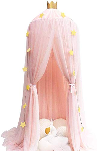 Product Cover VERNASSA Canopy for Kids Bed, Bed Canopy, Xmas Gifts Princess Mosquito Netting Dome for Baby Crib Nook Castle Game Tent Nursery Play Room Christmas Decor