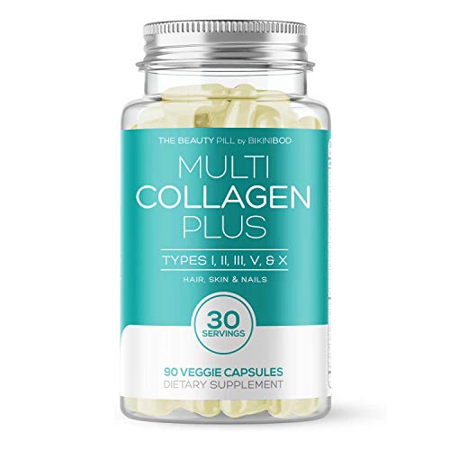 Product Cover Multi Collagen Capsules 90 Pills, With Hyaluronic Acid, For Anti -Aging, Hair Growth & Nails, Acne, Healthy Joints & Skin| For Youthful Skin, Supports Elasticity, Reduce Wrinkles | Hydrolyzed Collagen