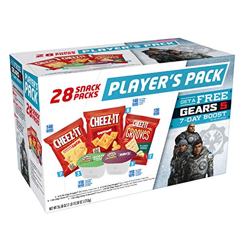 Product Cover Kellogg's Player's Variety Pack - Overwatch Cheez-It Crackers and Pringles Chips Salty Snack Pack (28 Count)
