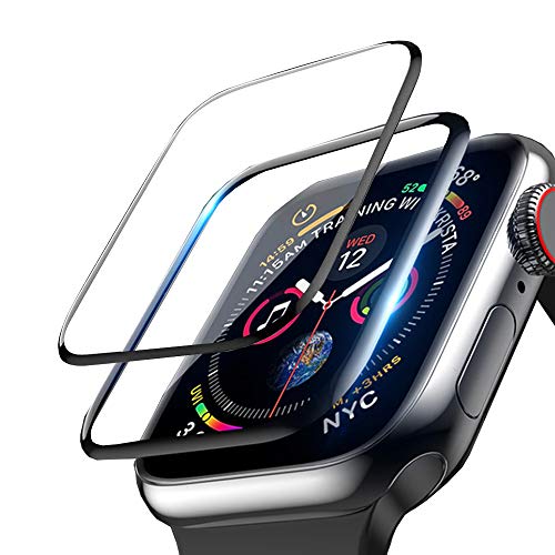 Product Cover [2-Pack] ROITON for Apple Watch 1/2/3/4/5 Screen Protector, Full Coverage Tempered Glass,9H Hardness,Anti-Scratches,Anti-Fingerprint,Bubble Free,Screen Protector for iWatch Series 5/4/3/2/1 (40mm)