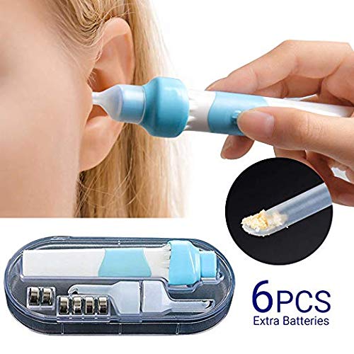 Product Cover Electric Earwax Removal Tools for Adults and Kids, Portable Vacuum Ear Cleaners, Soft Silicone Automatic Earwax Removal Kits with LED Light Powerful Suction