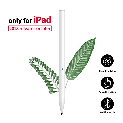 Product Cover Colerare Stylus Pencil Replacement for Apple Pen, iPad Pro/Air (3rd Gen), iPad (6th Gen), iPad Mini (5th Gen) 2018 Version and Later Palm Rejection-White