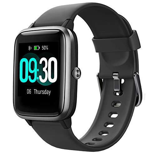 Product Cover Willful Smart Watch for Android Phones and iOS Phones Compatible iPhone Samsung, IP68 Swimming Waterproof Smartwatch Fitness Tracker Fitness Watch Heart Rate Monitor Smart Watches for Men Women Black
