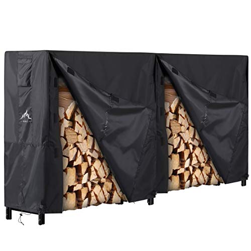 Product Cover Himal Outdoor Firewood Racks Cover Log Rack Waterproof Firewood Cover Fit 8FT Wood Rack