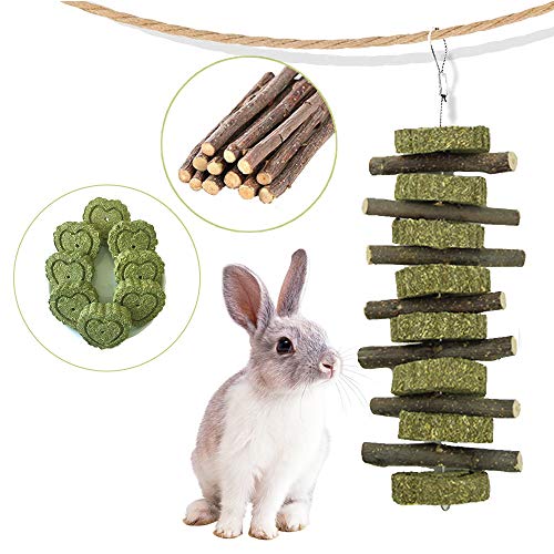 Product Cover AIYA Rabbit Toys, Bunny Chew Toys for Teeth Suitable for Guinea Pigs, Chinchillas, Hamsters, Parrots and Other Small Pets.