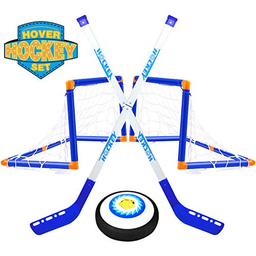 Product Cover TIKTOK Hover Hockey Set with 2 Goals Indoor Outdoor Training Toys Sports for Boys Girls
