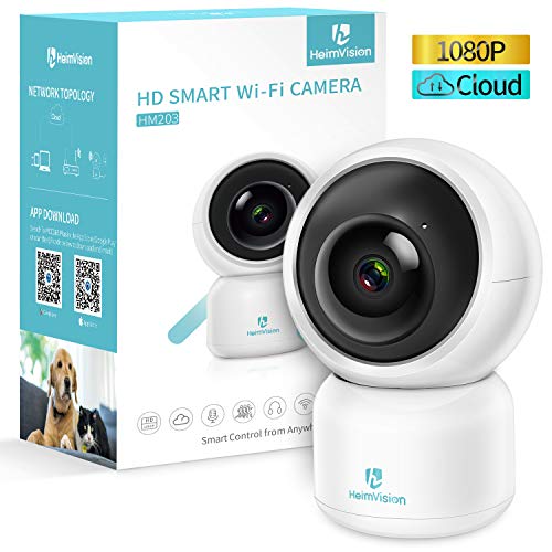 Product Cover HeimVision Security Camera, 1080P WiFi Home Indoor Camera with Smart Night Vision/2 Way Audio/Motion Detection, Wireless IP Dog Camera for Baby/Pet/Nanny Monitor, HM203 Upgrade Cloud/MicroSD Support