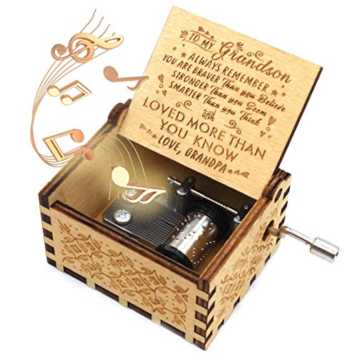 Product Cover ukebobo Wooden Music Box- You are My Sunshine Music Box, from Grandpa to Grandson, Gifts for Kids - 1 Set