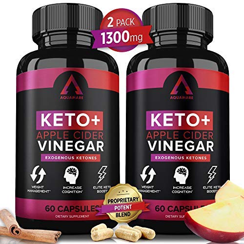 Product Cover (2 Pack) Keto Diet Pills + Apple Cider Vinegar Capsules + MCT Oil, BHB Supplement Exogenous Ketones - Supports Weight Management, Fat for Energy for Women Men - Best Advanced Keto Max Boost ACV Pills