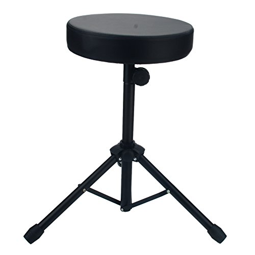 Product Cover Drum Throne Padded Drum Stool Round Seat with Anti-Slip Feet for Kids and Adults