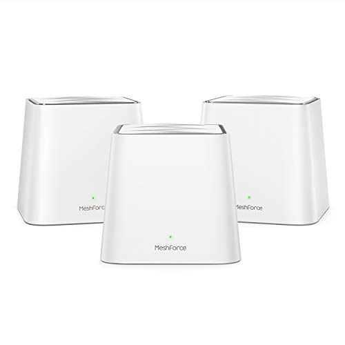 Product Cover Meshforce Whole Home Mesh WiFi System M3s Suite (Set of 3) - Gigabit Dual Band Wireless Mesh Router Replacement - High Performance WiFi Coverage 6+ Bedrooms