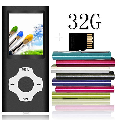 Product Cover Tomameri - Portable MP3 / MP4 Player with Rhombic Button, Including a Micro SD Card and Support Up to 64GB, Compact Music, Video Player, Photo Viewer Supported - White-with-Black