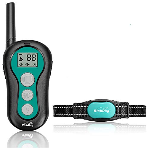 Product Cover Dog Training Collar - 1000ft Rechargeable Dog Shock Collar with Remote, 3 Training Modes, 0~99 Levels Beep & Vibration & Shock, No harm Waterproof Shock Collar for Dogs, Fit Small Medium Large Dogs