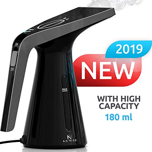 Product Cover ANVISH Steamer for Clothes Garment Portable Handheld Fabric Steamer and Wrinkle Remover with High Capacity for Home and Travel [Black]