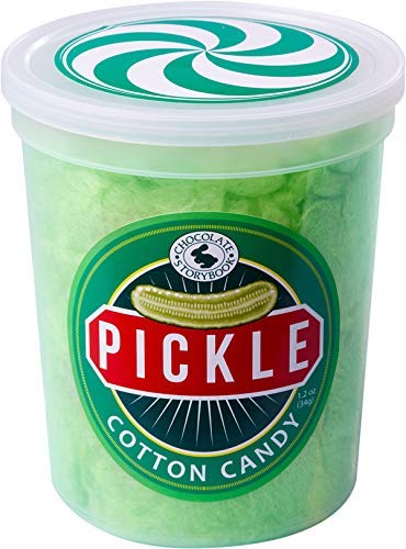 Product Cover Pickle Gourmet Flavored Cotton Candy - Unique Idea for Holidays, Birthdays, Gag Gifts, Party Favors