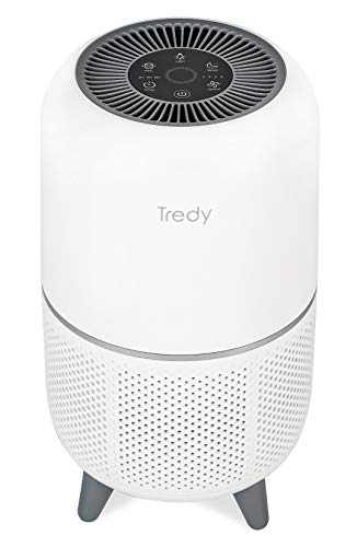 Product Cover TREDY HEPA Air Purifier for Home Allergies and Pets, Bedroom Large Room Air Filter, Smoke Dust Odor Eliminator, with Air Quality Sensor