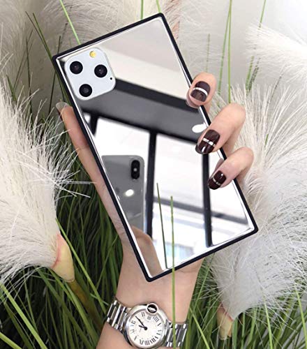 Product Cover Square iPhone 11 Pro Max Mirror Case,YTanazing Luxury Glass Glossy Mirror Shockproof Smooth Hard Case with Soft Silicone Bumper TPU Frame for iPhone 11 Pro Max 6.5 inch