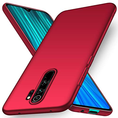 Product Cover WOW Imagine Ultra Slim with Camera Protection Bump Non-Slip Scratch Resistant 360 Lightweight Matte Hard Back Cover/Case for Xiaomi Redmi Note 8 Pro (Maroon Wine Red)