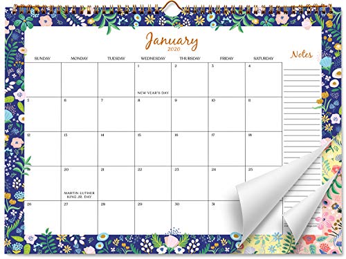 Product Cover Sweetzer & Orange 2020 Calendar. 18 Month Office or Family Wall Calendar 2020-2021 - Floral Border Monthly Planner, Daily Wall Calendars for Office Organization. 11.5 x 15 Inch Hanging Wall Calendar