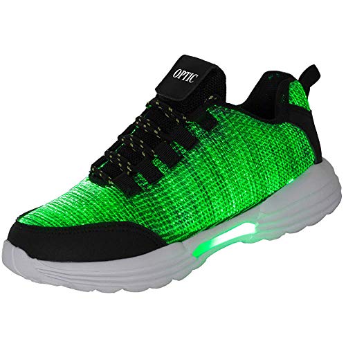 Product Cover Yopaseeur Women Men Kids Fiber Optic LED Shoes Light Up Sneakers with USB Charging Flashing Festivals Party Dance Luminous Shoes