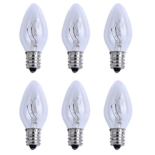 Product Cover XIANNIDE YEE 15 Watt Bulbs for Scentsy Plug-in Nightlight Wax Warmers, Home Fragrance Wax Diffusers & Salt Lamps, 6 Pack 120 Volt Scentsy Warmer Bulbs
