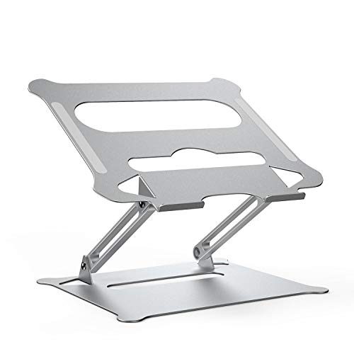 Product Cover Laptop Stand for Desk KXLY Ergonomic Aluminum Laptop Computer Stand Laptop Riser Adjustable Notebook Holder Stand with Heat-Vent, Compatible with MacBook, Air, Pro, Dell XPS More 10-17