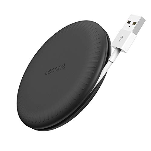 Product Cover Lecone Wireless Charger,Ultra Compact 10W Fast Charging Pad for Samsung Note 10+/9/8/ S10/S9+/S8, 7.5W for iPhone 11 Pro/Max/XR/XS/X/ 8 Plus/, 5W for Airpods and More
