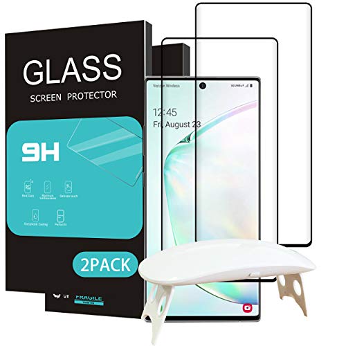 Product Cover HOMEMO Screen Protector for Galaxy Note 10 Plus 2 Pack Tempered Glass 6.8 inch with UV Light Advanced HD Clarity Work Most Case
