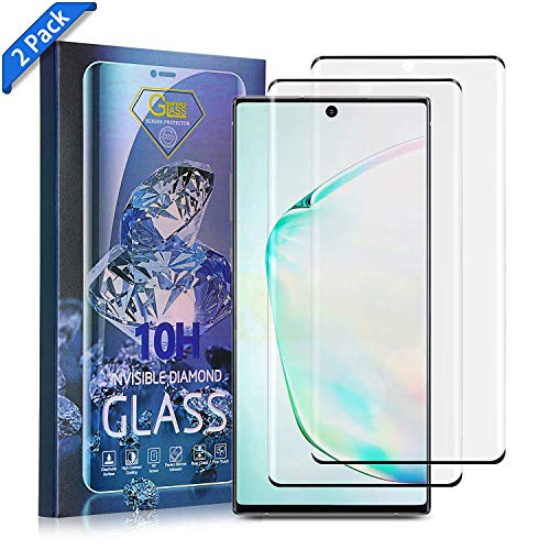 Product Cover Xawy [2-Pack] for Galaxy Note 10 Plus Screen Protector Tempered Glass,[Anti-Fingerprint][No-Bubble][Scratch-Resistant] Glass Screen Protector for Samsung Galaxy Note 10 Plus