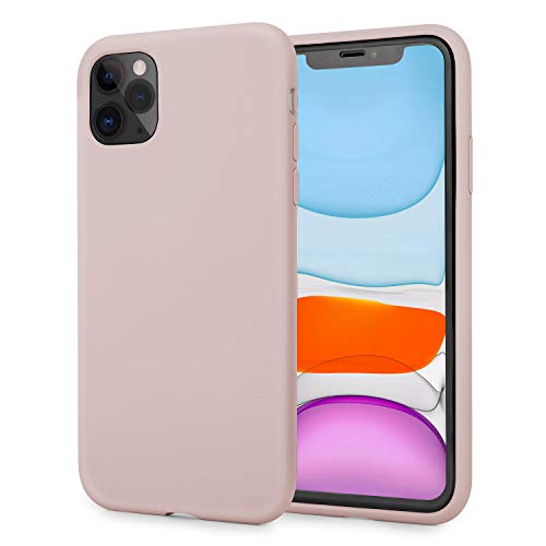 Product Cover AOWIN Liquid Silicone Case for iPhone 11 Pro Case 5.8 Inches Ultra Slim Full-Body Protection Shockproof Case Cover for Apple 11 Pro (Pink)