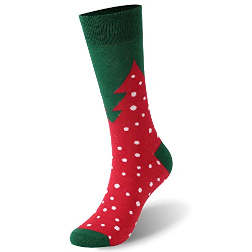 Product Cover CLANDY Christmas Socks,Unisex Adult Kids Novelty Holiday Cotton Gift Socks 1-6 Pairs S/M/L
