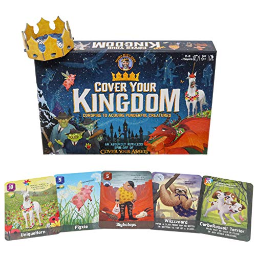 Product Cover Cover Your Kingdom | Cover Your Assets Brand New & VERY Obnoxious Brother | A Magically Malicious Party Game for 2-8 Players 9+