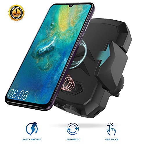 Product Cover Wireless Car Charger Mount with Infrared Sensor Automatic Clamping Phone Holder Compatible with S9/S8 Note 8/9 X/Xs/Xs Max/8/11 and More Smart Phone (Black)