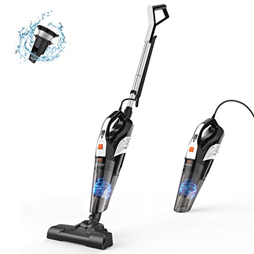 Product Cover Stick Vacuum Cleaner, MEIYOU 18000Pa Powerful Suction Stick Handheld Corded Vacuum Cleaner Dry/Wet Lightweight Household Stick Vacuum with Stainless Steel Filter for Home&Office,Gift