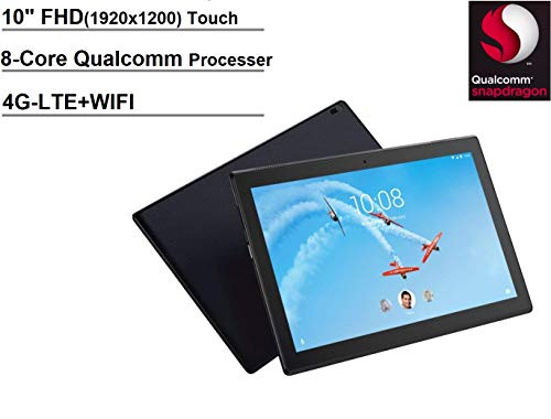 Product Cover Lenovo Tab 4 10 Plus 10.1 inch FHD+ (1920x1200) Android Tablet (8-Core Processor, 4G-LTE Unlocked, 2GB RAM, 32GB eMMC) Kids Mode, Full HD Touchscreen, WiFi, Bluetooth, Dolby Atmos Audio, Black