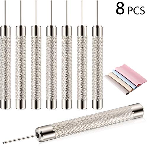 Product Cover 8 Pack SIM Card Tray Eject Pin Tools Removal Tool Ejector Pin Needle with 4 Cleaning Cloth Compatible with iPhone Models, iPads, iPods, Samsung Galaxy Note/S/Edge/J Series, HTC Phone Models