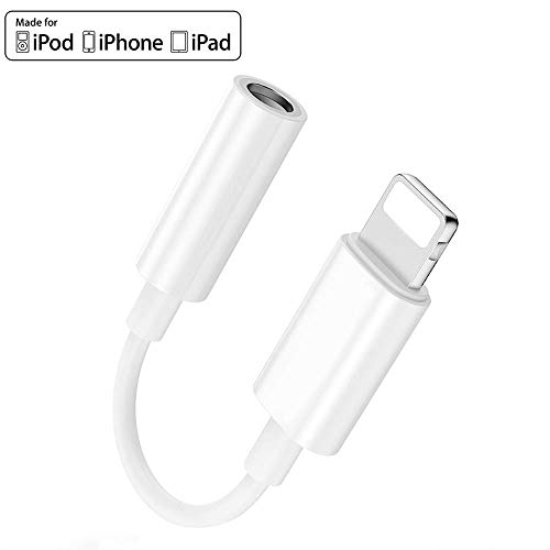Product Cover (Apple MFi Certified) Lightning to 3.5mm Headphones/Earbuds Jack Adapter Aux Cable Earphones/Headphone Converter Accessories Compatible with iPhone 11/11 Pro/11 Pro Max/Xs MAX/XR/X/8/8 Plus/ipad/iPod