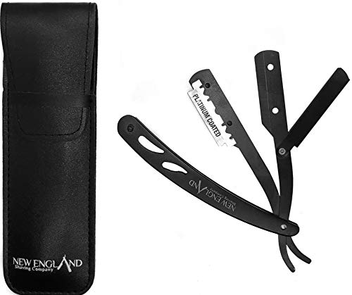 Product Cover Straight Razor in Leatherette Pouch | For Shaving Enthusiasts, Barbers and Salons