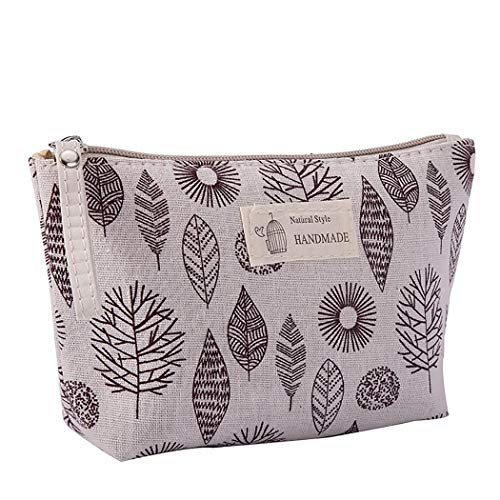 Product Cover Purcon Portable Large Capacity Print Cosmetic Bag Travel Makeup Bag Toiletry Bags 8.3 x 5.1inch