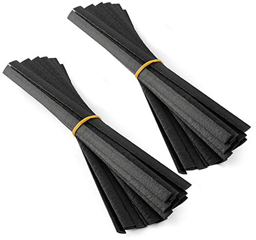 Product Cover Jounjip Plastic Welding Rods for TPO TEO & PP Bumper Kayak Repairs, Flat Ribbon - Black (40 pack)
