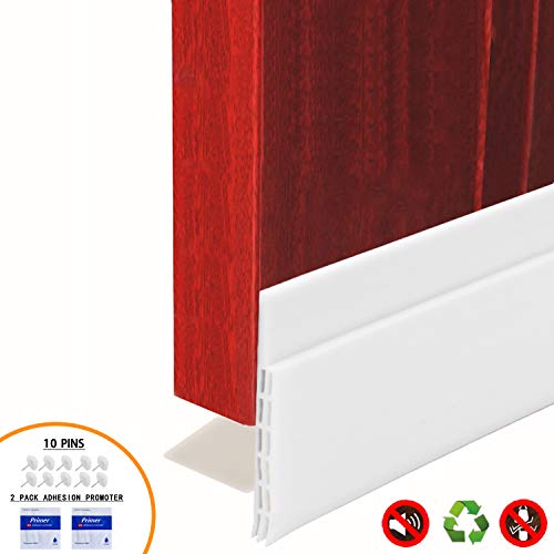 Product Cover BAINING Door Draft Stopper Sweep, 3 Inches Widening Door Bottom Seal Strip Under Door Noise Blocker for Interior Doors Insulation and Soundproofing, 3