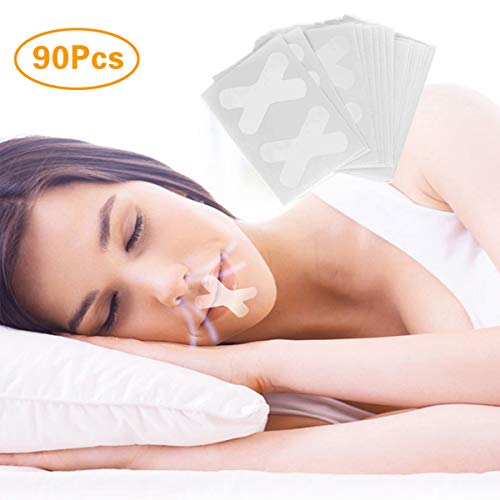Product Cover Soplus 90 Pieces Sleep Strips Advanced Gentle Mouth Tape for Better Nose Breathing, Improved Nighttime Sleeping, Less Mouth Breathing, Instant Snoring Relief, Comfortable& Easy to Apply