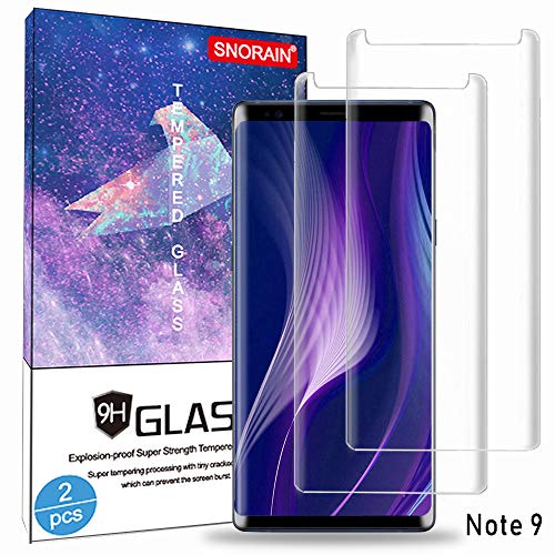 Product Cover Galaxy Note 9 Screen Protector, (2-Pack) Tempered Glass Screen Protector[Force Resistant Up to 11 Pounds][Easy Bubble-Free] Case Friendly 2018 Released for Samsung Note9