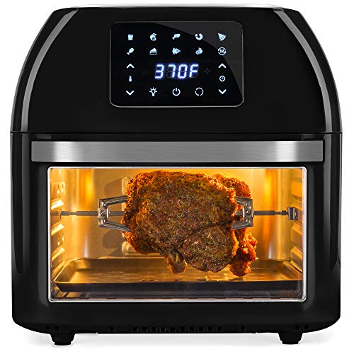 Product Cover Best Choice Products 16.9qt 1800W 10-in-1 XXXL Family Size Air Fryer Countertop Oven, Rotisserie, Toaster, Dehydrator w/Digital LED Display, 12 Accessories, 9 Recipes - Black