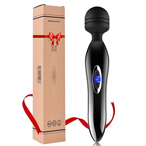 Product Cover Cordless Wand Massager with 3 Powerful Speeds and 5 Vibration Modes for Shoulder Neck Back Body Massage, Personal Handheld Magic Rechargeable Massager for Muscle Aches - Sports Recovery