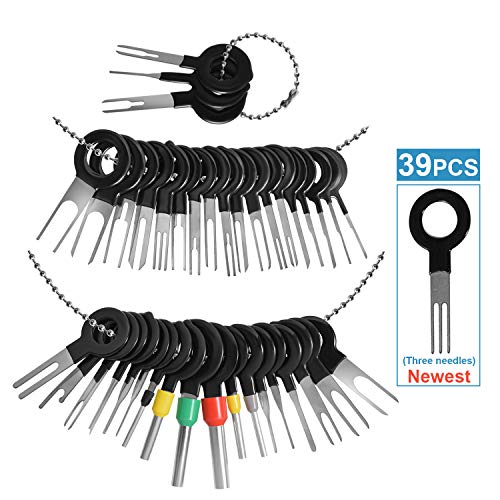 Product Cover MENKEY Terminal Removal Tool Kit for Car, 39 Pieces Wire Connector Pin Release Key Extractor Tools Set for Most Connector Terminal