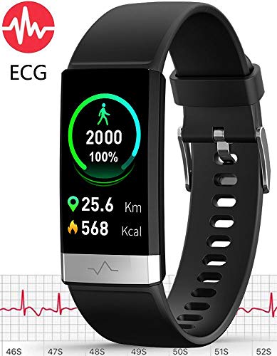Product Cover MorePro ECG+PPG Fitness Tracker HRV,HD Color Screen Activity Tracker with Heart Rate Blood Pressure,Waterproof Health Watch,Sleep Monitor Pedometer Step Counter for Men Women Android iOS