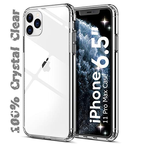 Product Cover erwubala Compatible with iPhone 11 Pro Max Case,Premium TPU+Tempered Clear Glass iPhone 11 Pro Max Cover Phone Case 6.5 inch