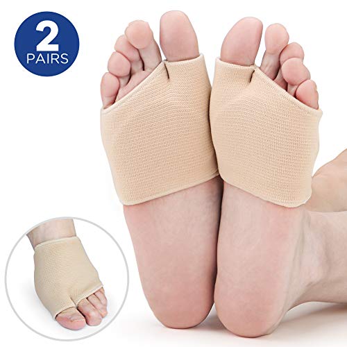 Product Cover Metatarsal Sleeve Pads, Half Toe Bunion Sleeve with Sole Forefoot Gel Pads Cushion for Diabetic Feet Metatarsalgia Mortons Neuroma Prevent Calluses Blisters